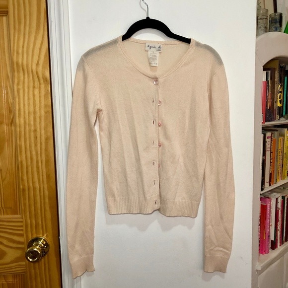 Agnes B. Sweaters - Vintage Agnes B. Silk and Cashmere Cardigan